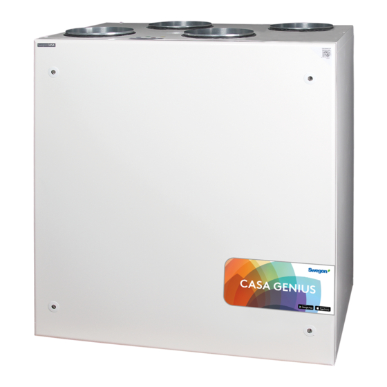 Swegon CASA R7 GENIUS Installation And Commissioning Instructions