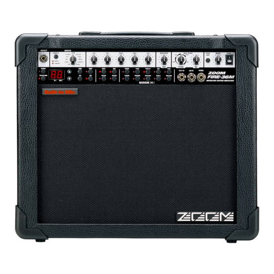 Zoom FIRE-36M Supplemental Manual