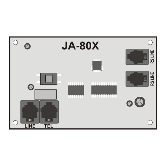 jablotron JA-80X Installation Manual