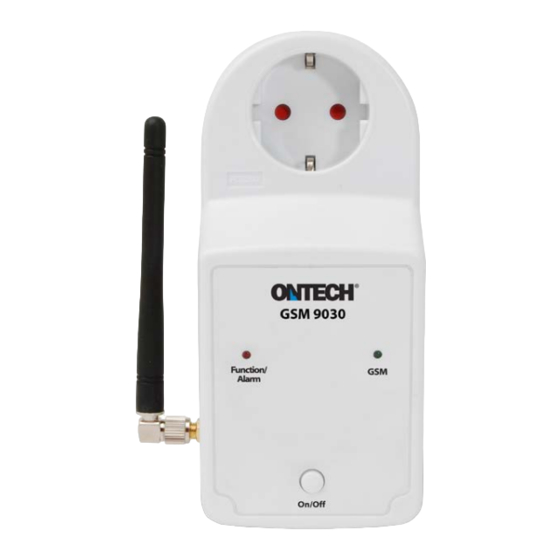Ontech GSM 9030 Manuals