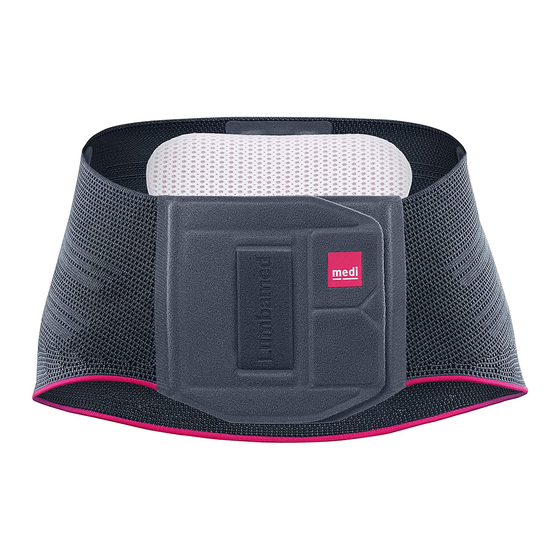 medi Lumbamed plus Instructions For Use Manual