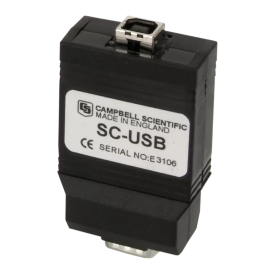 Campbell SC-USB Instruction Manual