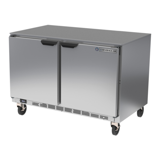 Beverage-Air UCF Series Installation And Operating Instructions Manual