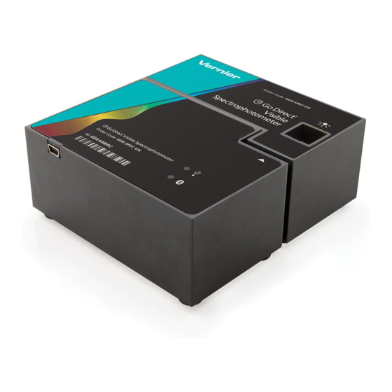 Vernier Go Direct Visible Spectrophotometer Quick Start Manual