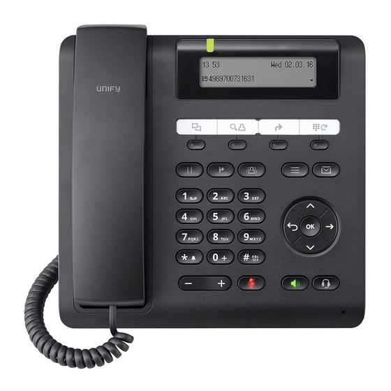 Unify OpenScape CP200T Installation And Quick Reference Manual