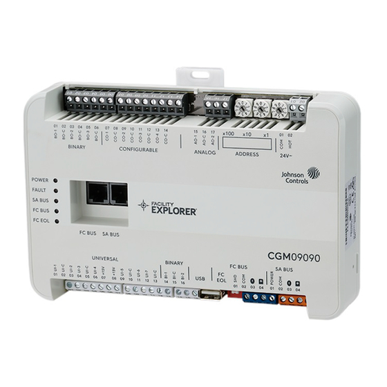 Johnson Controls F4-CGM09090-0 Installation Manual