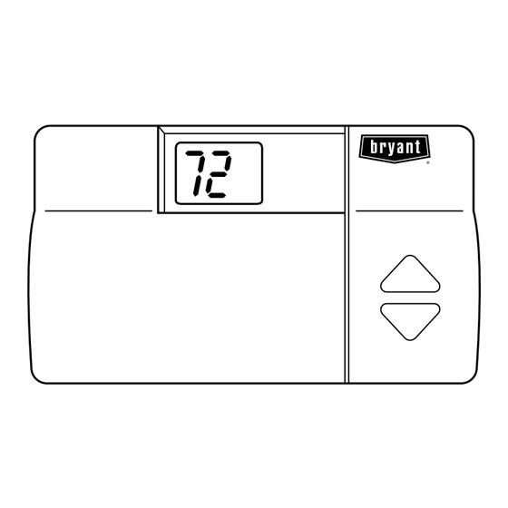 Bryant II TSTAT-0-16 Installation And Start-Up Instructions Manual