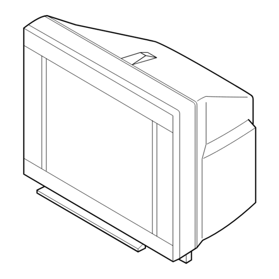 Sony Trinitron KV-XA29M60 Service Manual