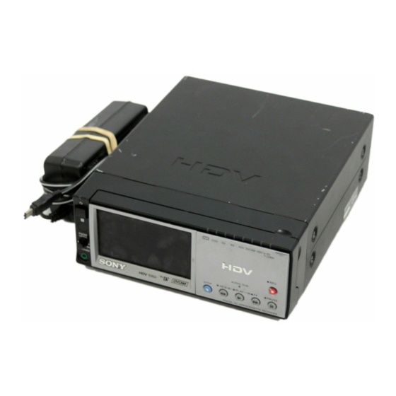 Sony HVR-M10J Service Manual
