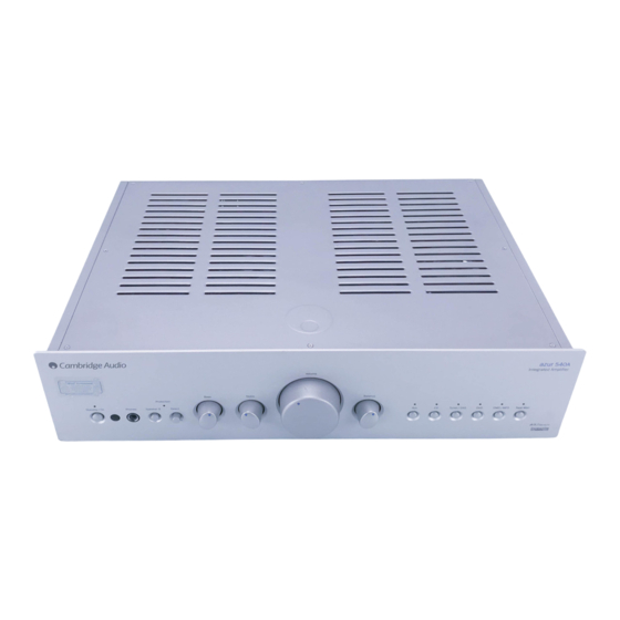 azur 540A User Manual