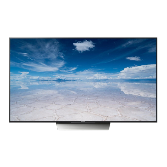 Sony BRAVIA KD-85X8500D Manuals