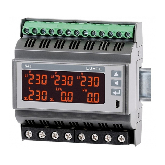 Lumel N43 User Manual & Quick Start