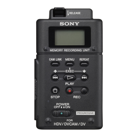 Sony HVR-MRC1 Manuals