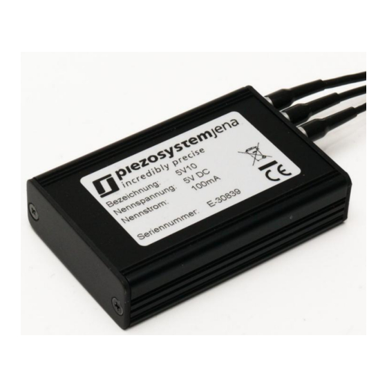 piezosystemjena 5V10 OEM Quick Start Manual