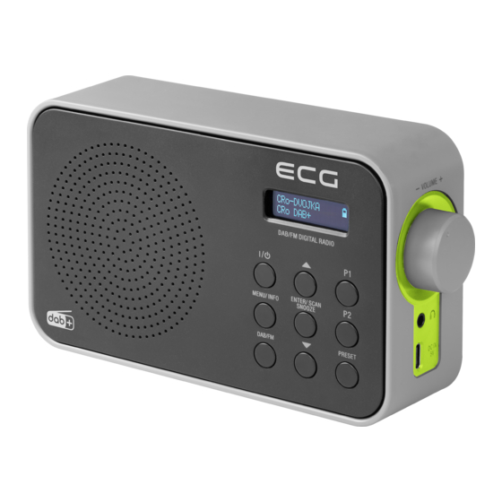 ECG RD 110 DAB Instruction Manual