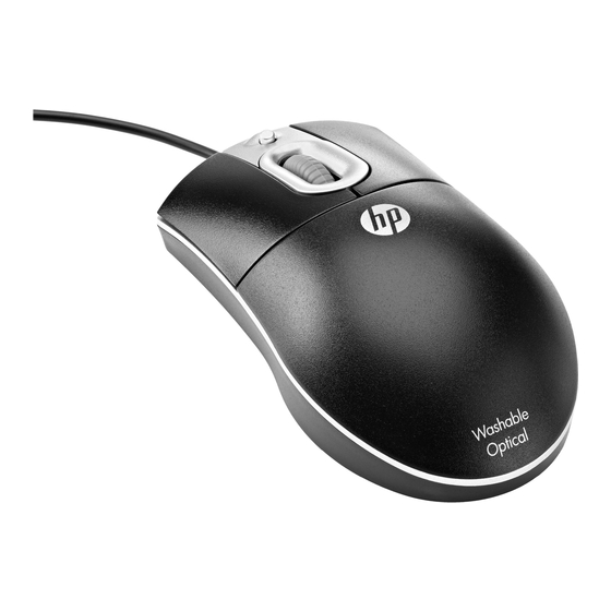 HP USB PS2 Washable Mouse User Manual