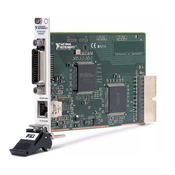 National Instruments PXI-GPIB Getting Started