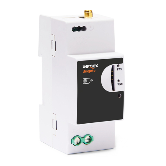XEMEX DINgate TM Transparent Modem Manuals