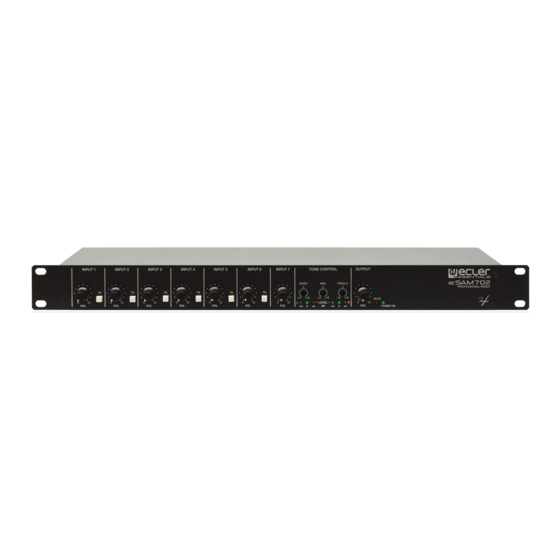 Ecler eSAM702 User Manual