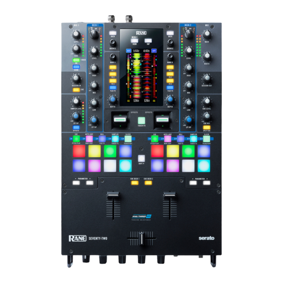 Serato RANE SEVENTY-TWO Service Manual