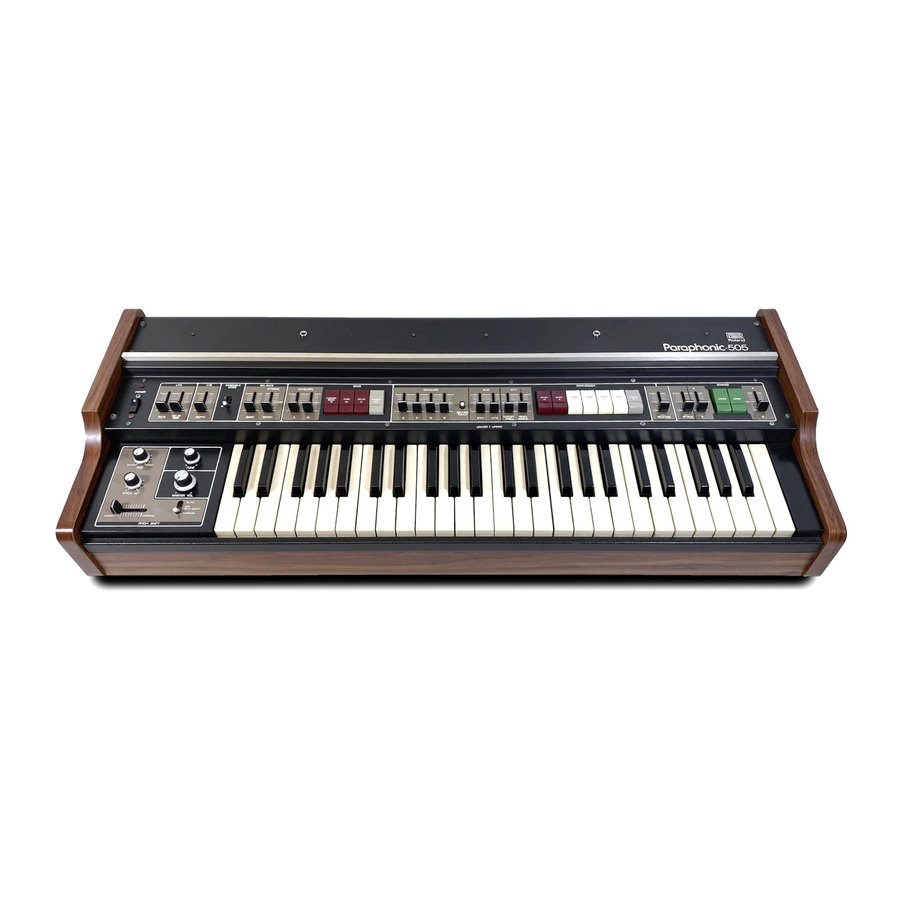 Roland RS-505 Service Notes