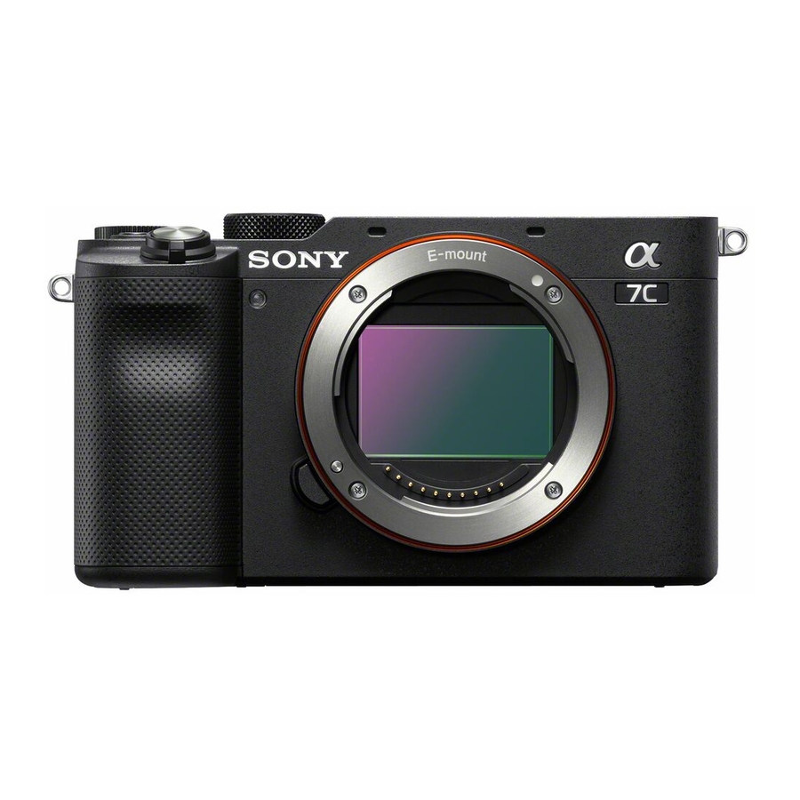 Sony A7C Manuals
