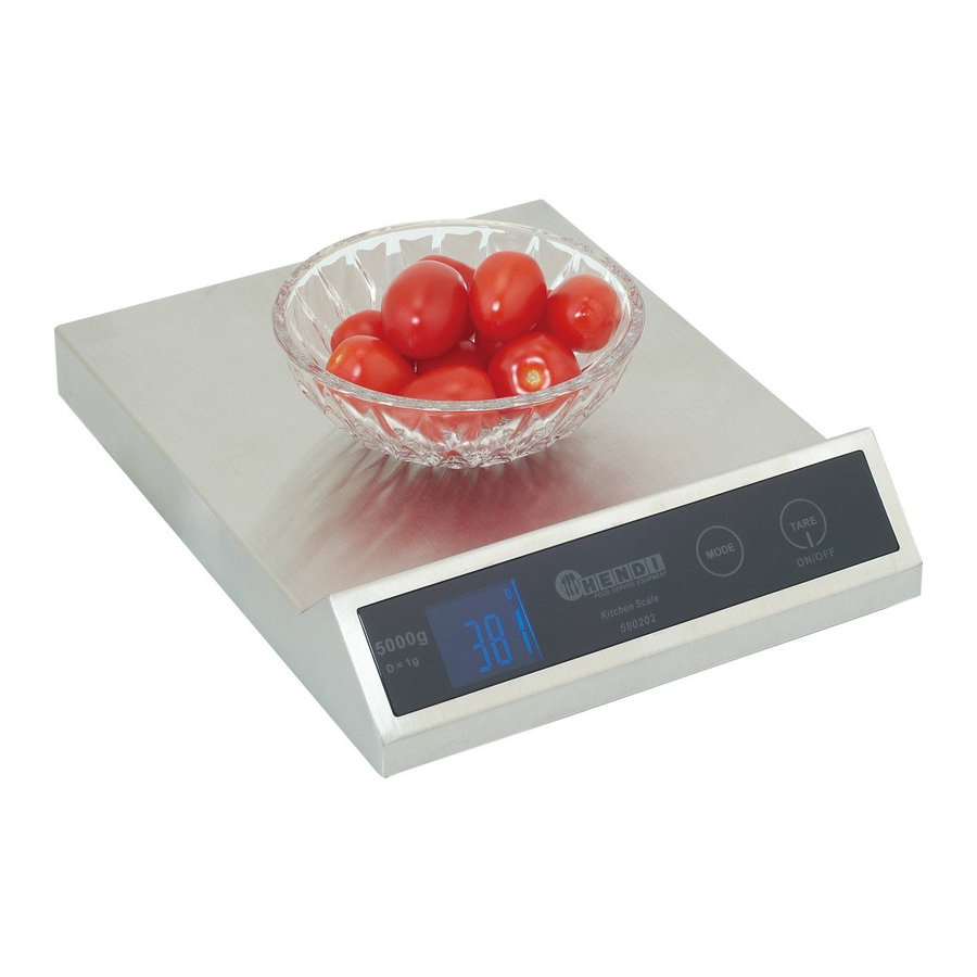 Hendi 580202 User Manual