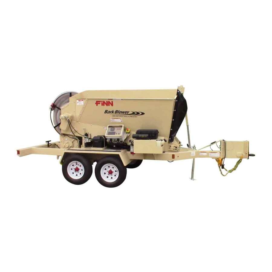 Finn Bark Blower BB302 Operator Instructions And Parts Manual