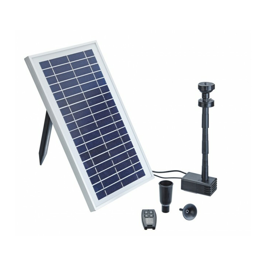 Pontec PondoSolar 600 Control Operating Instructions Manual