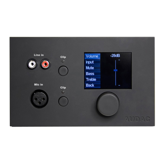 AUDAC DW5066/B User Manual & Installation Manual