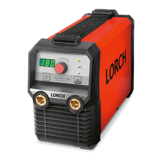 LORCH MicorStick 180 ControlPro Operation Manual