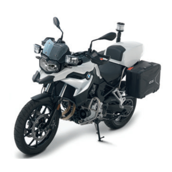 BMW Motorrad F 800 GS special vehicle Rider's Manual
