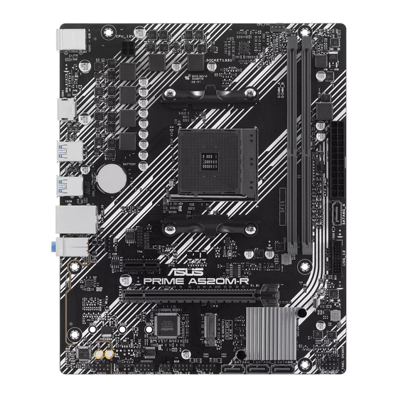 Asus PRIME A520M-R Quick Start Manual