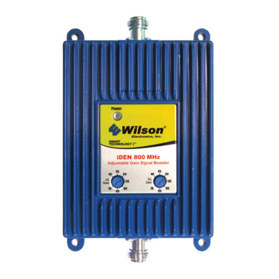 Wilson Electronics iDEN 800 MHz 274080 Installation Instructions Manual