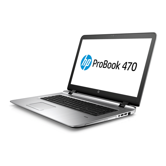 HP ProBook 470 G3 Manuals