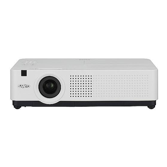 Sanyo PLC-XU4000 Owner's Manual