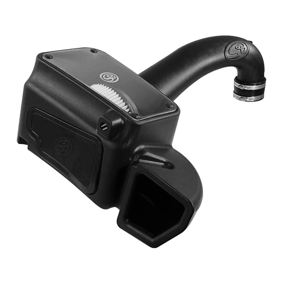 S&B Filters 75-5106 Installation Instructions Manual