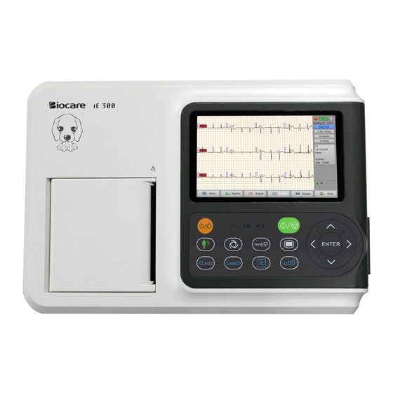 Biocare iE 101 User Manual