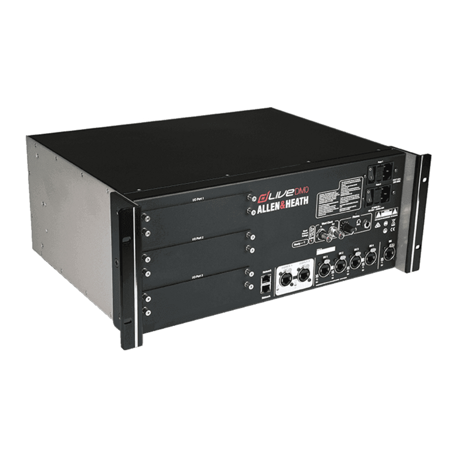 ALLEN & HEATH DLive DM0 - MixRack Stage Box Manual