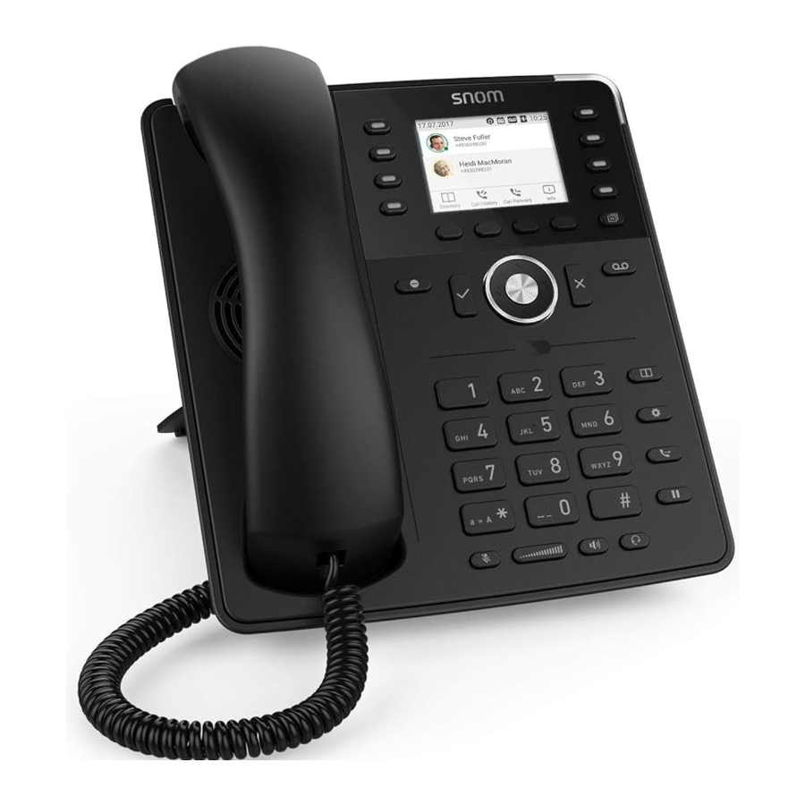 Snom D735 Manual
