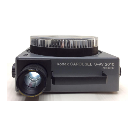 Kodak Carousel S-AV 2010 Manuals