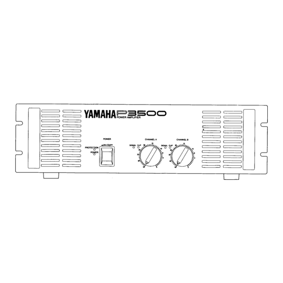 Yamaha P3500 Owner's Manual