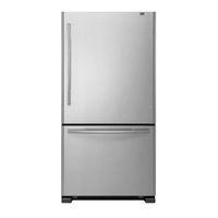 Maytag MBF1958WES - 19.0 cu. Ft. Bottom Freezer Refrigerator User Instructions