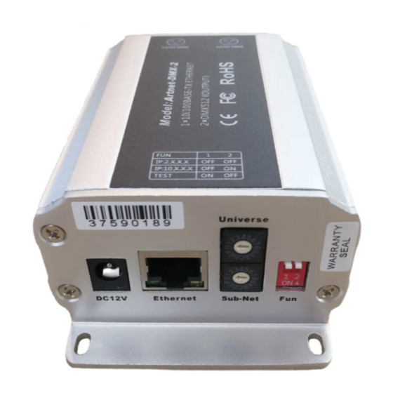 Ltech Artnet-DMX-2 Manual