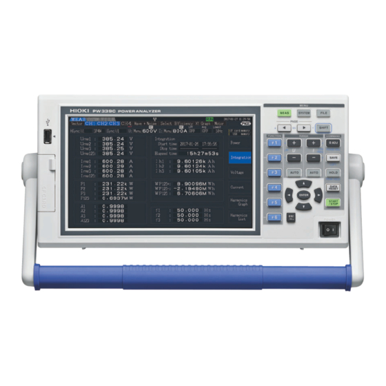 Hioki PW3390 Firmware Update Procedures