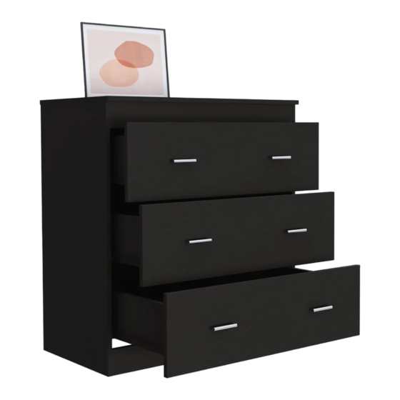 TUHOME Furniture CLASSIC THREE DRAWER DRESSER Assembly Instructions Manual