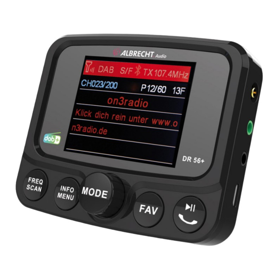 Albrecht Audio DR 56+ Manual