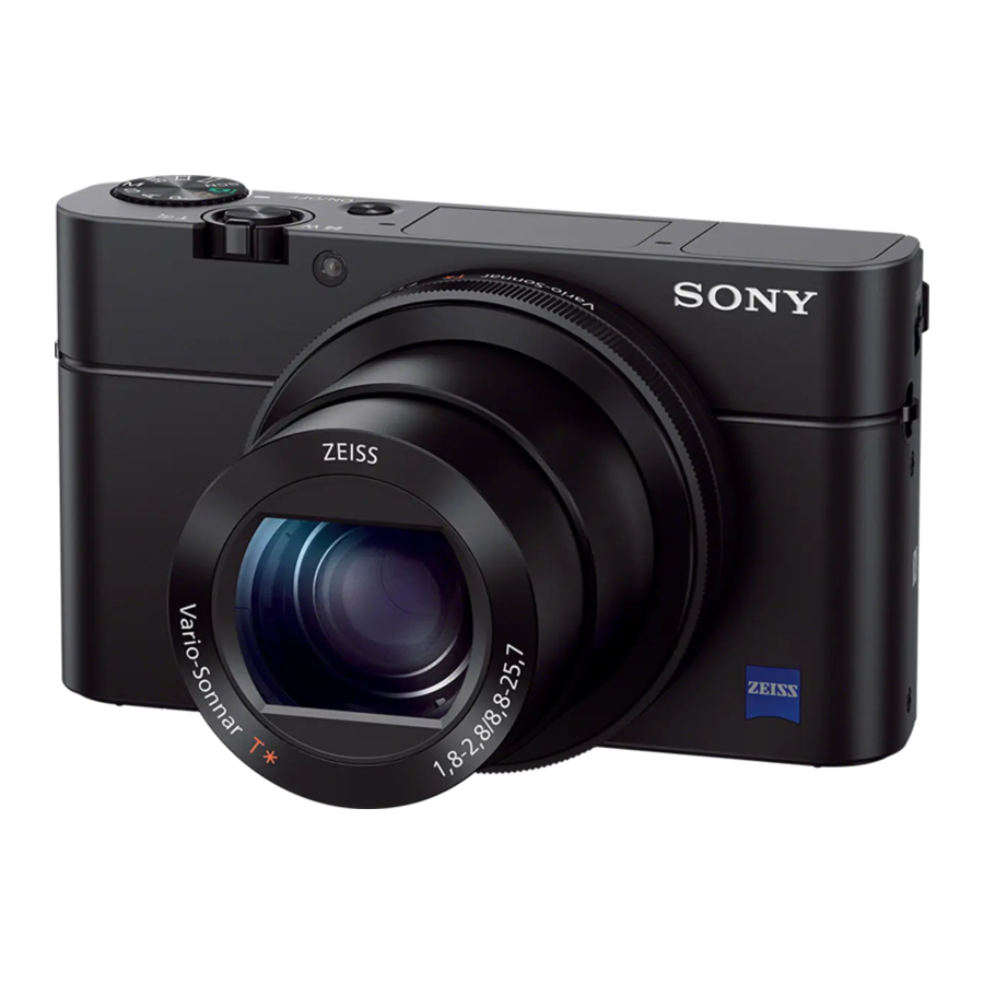 Sony Cyer-shot DSC-RX100M3 Manual