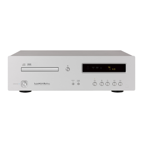 Luxman D-03X Manuals