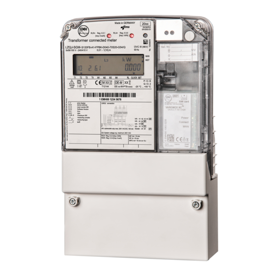 EMH METERING LZQJ-SGM INSTRUCTION MANUAL Pdf Download | ManualsLib